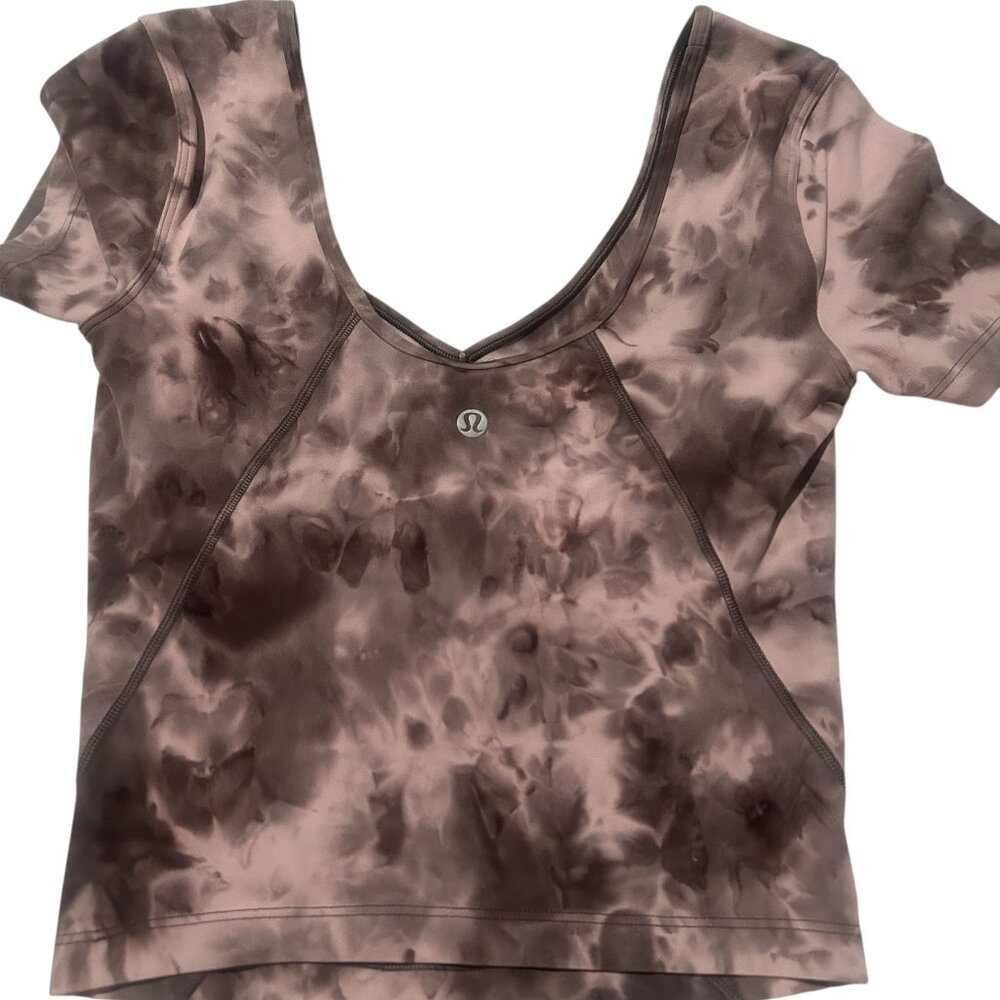 lululemon align Tie-Dye Top in Brown and Pink